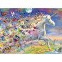 Puzzle Unicorni Si Fluturi, 500 Piese si Stickere Ravensburger - 1